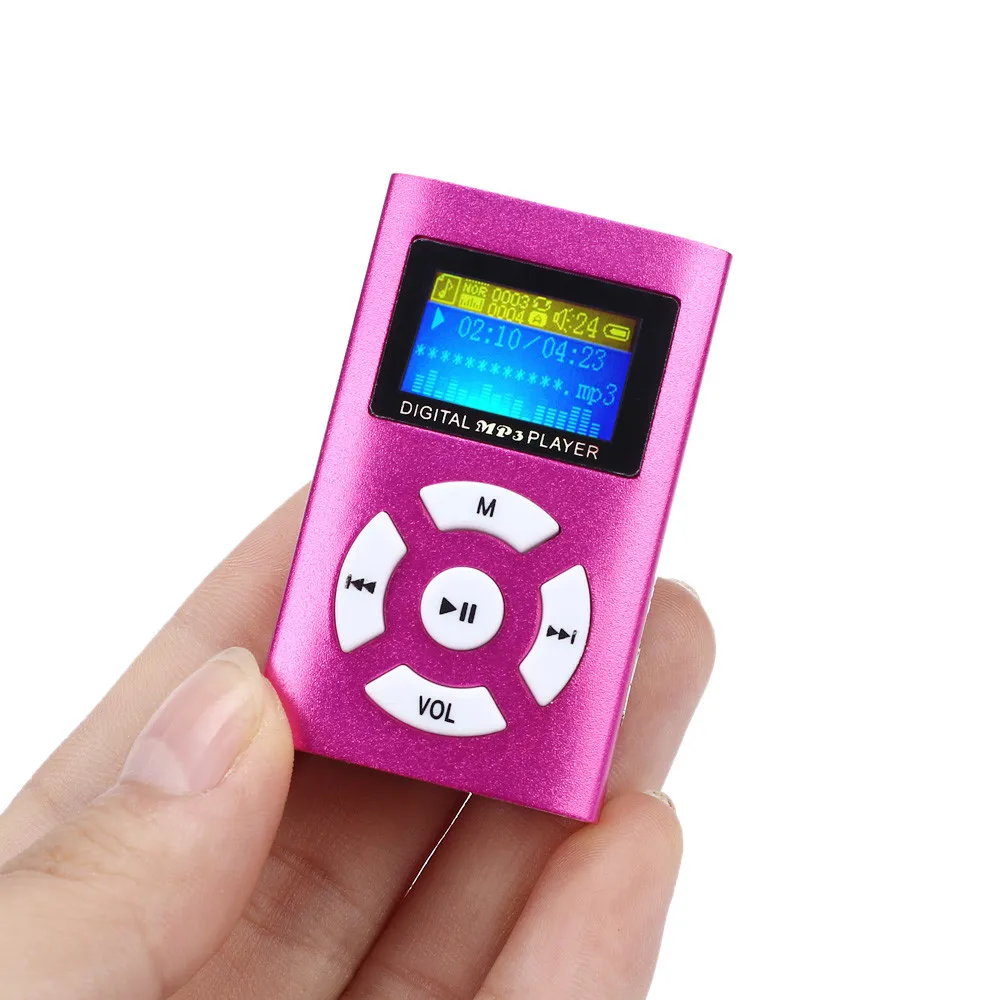 MP3, новинка,, Модный USB мини MP3 плеер, ЖК-экран, поддержка 32 ГБ, Micro SD, TF карта, стильный дизайн, спортивный компактный 605