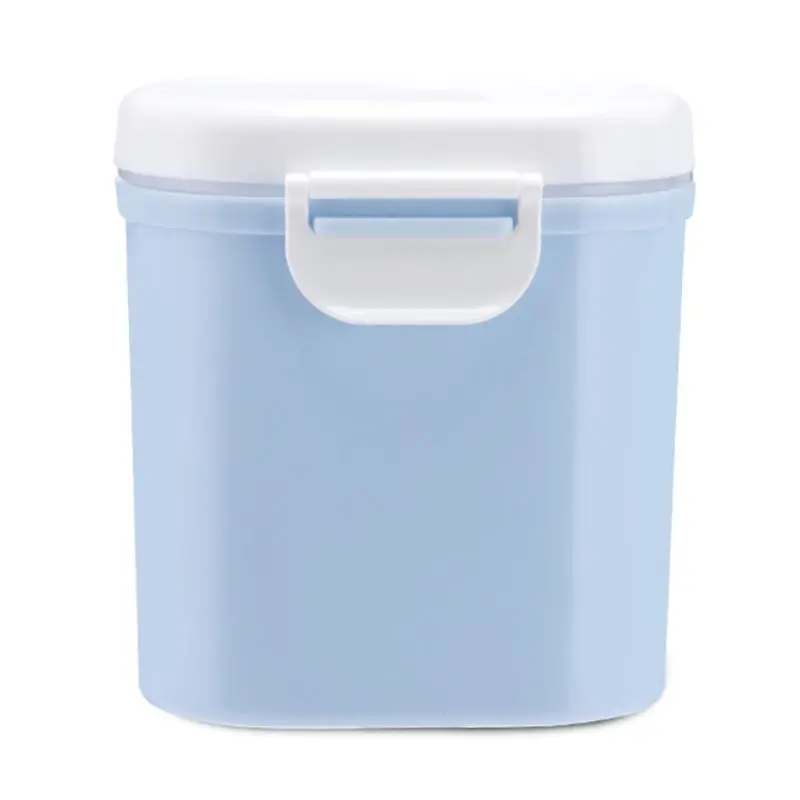Детские Портативный молочный порошок запечатанные коробки диспенсер детский пищевой контейнер большой емкости коробка для хранения - Цвет: Blue L
