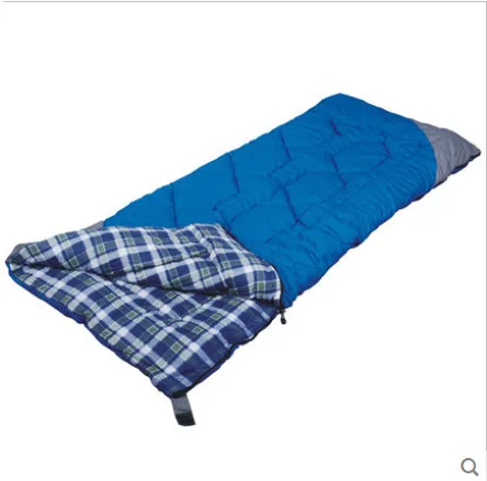 

Outdoor camping autumn winter sleeping bag xinyi cotton flannel sleeping bag can be Splicable together for lovers
