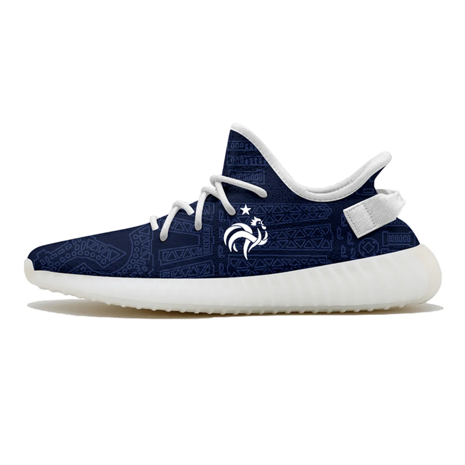 

Spring 2019 france team custom fans yeezys Boost 350 v2 men Shock absorption sport air Running shoes Women Ladies Sneakers