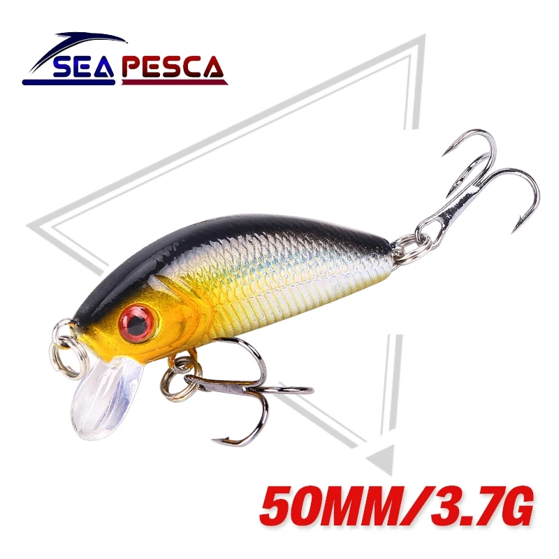 SEAPESCA الصيد إغراء 50 مللي متر 3.7g توبواتر أسماك الطعم الثابت اليابان البسيطة Crankbait الكارب الصيد Wobblers JK204 SEAPESCA الصيد إغراء 50 مللي متر 3.7g توبواتر أسماك الطعم الثابت اليابان البسيطة Crankbait الكارب الصيد Wobblers JK204