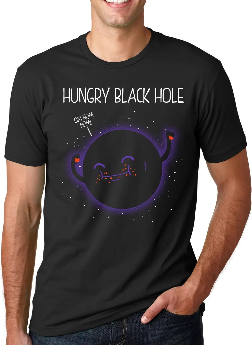 1185 13 De Réductionfaim Noir Trou T Shirt Drôle Système Solaire Espace Astronomie T Shirt Lettre 3d Hommes Chaud Pas Cher à Manches Courtes Mâle