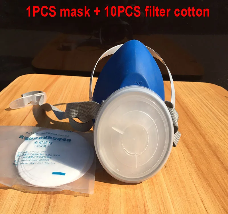 

high quality respirator dust mask 1PCS mask + 10PCS filter cotton filter mask dust PM2.5 pollen Industrial dust respirator mask