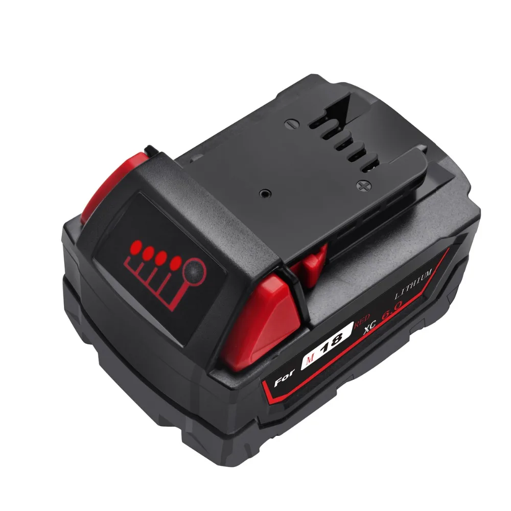 Powtree для Milwaukee 6000mAh 18V M18 электроинструменты литий ионная батарея замены 48 11 1840 1815