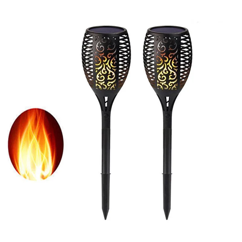 

1/2 Pcs Solar LED Flame Lamp Waterproof Lawn Dancing Flicker Torch Lights Outdoor Garden Path Decoration Landscape Lights