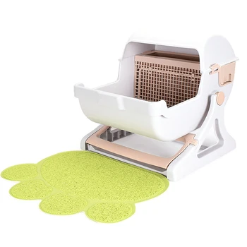 

Pet supplies PVC claw-shaped cat litter mats Cat mats Pet mats Non-slip mats Colorful and cute cat hygiene