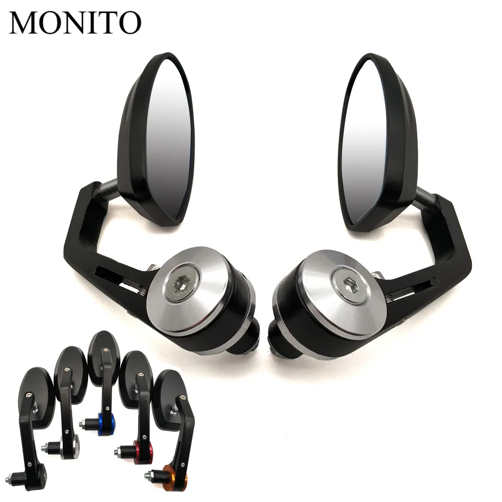

For Honda Grom Cb190r Cbr250r Yamaha Fz1 Fz6 Ybr 125 Bmw F800r buell Motorcycle Rear View Side Mirrors Rearview Bar End mirror
