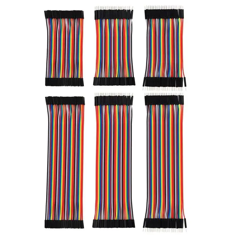 

6x Breadboard Jumper Wires Ribbon Cables Kit
