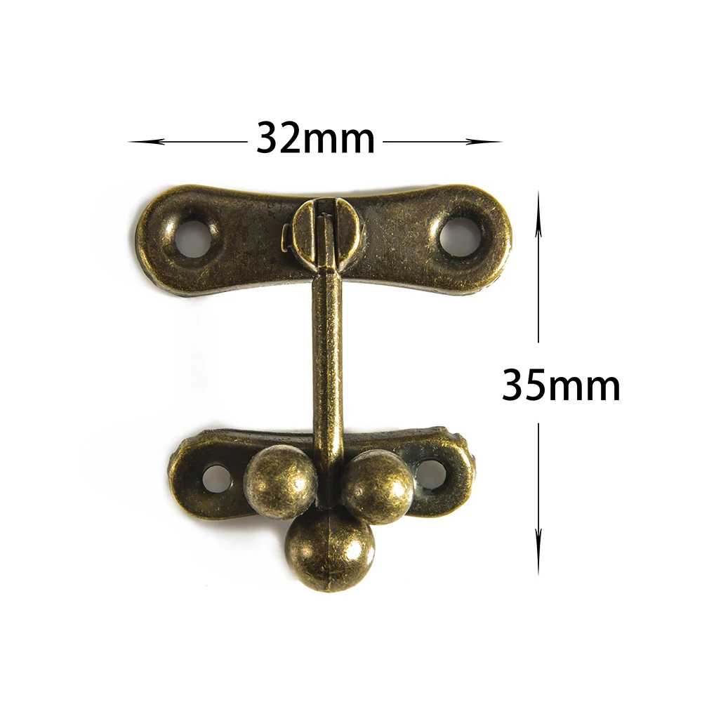 5 шт. античный декоративный замок-защелка, винтажная деревянная коробка для ювелирных изделий, замок с застежкой, нагрудный замок, ретро мебельная фурнитура, аксессуары