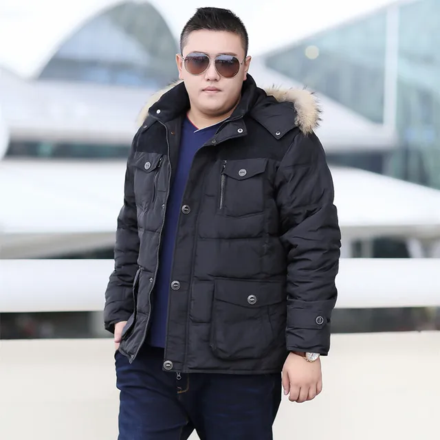 Free shipping plus size Winter down coat Fat people men's clothing down