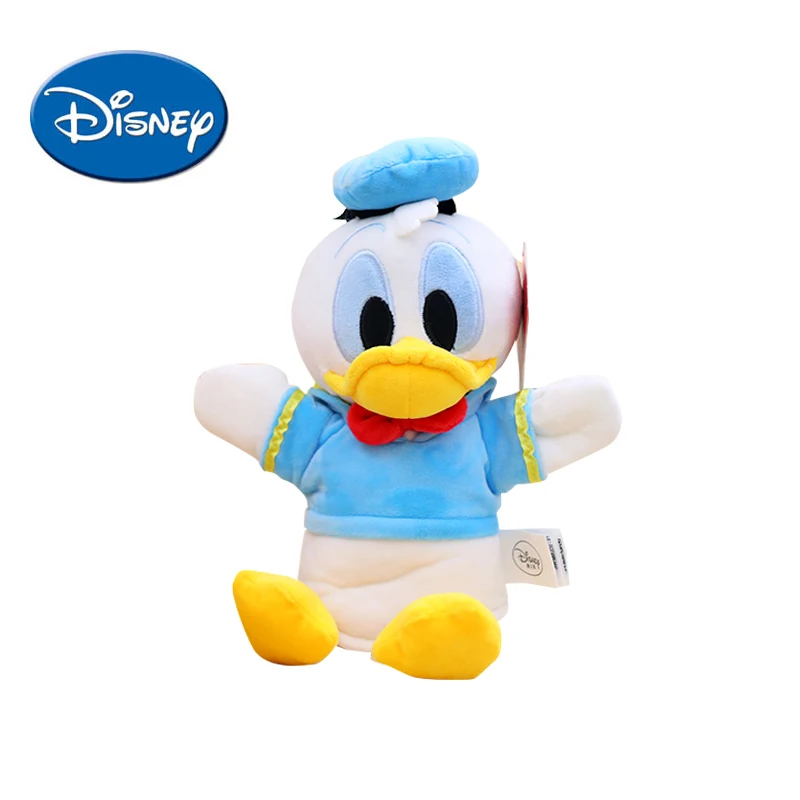 

Disney Newborn Cartoon Mickey Hand Puppet Finger Toy Minnie Soft Safe Cute Plush Doll Donald Duck Daisy Children Gifts