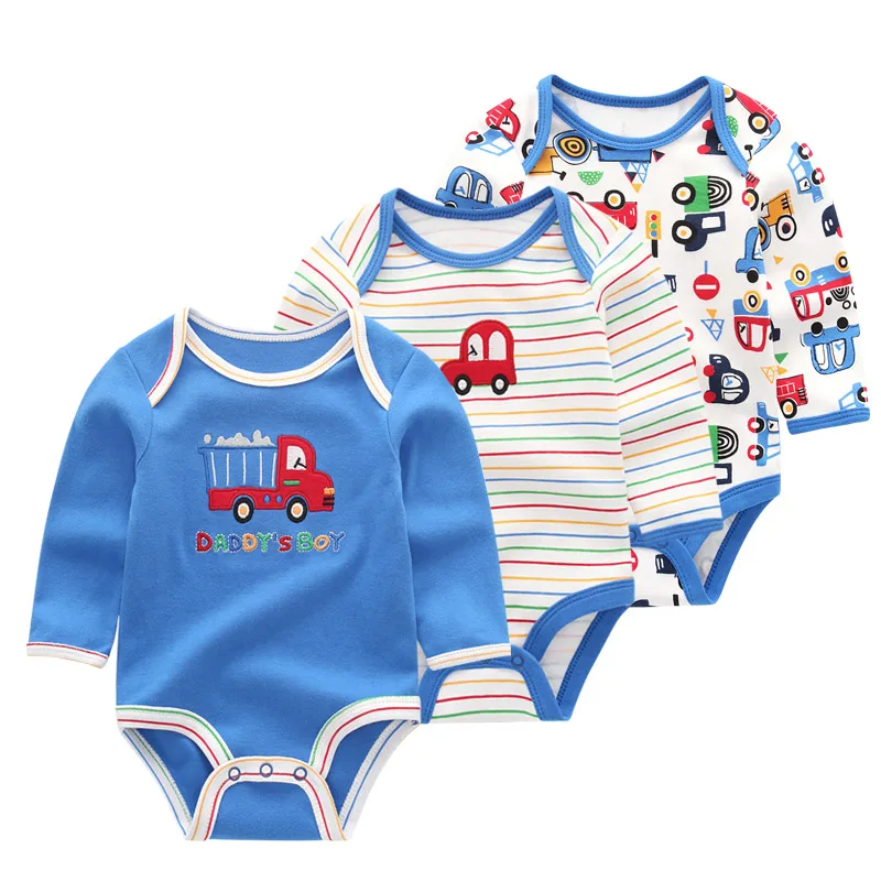 3 шт./партия; Длинные Комбинезоны; Одежда для новорожденных с длинными рукавами; Roupas de bebe Infantis; комплект одежды для мальчиков - Цвет: baby boy set16