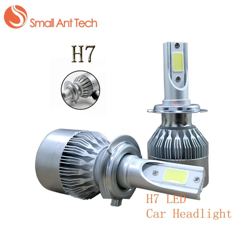 Smallanttech H7 фары H4 H13 9004 Hi/lo H1 H11 свет фар автомобиля светодиодные лампы Супер яркий 72
