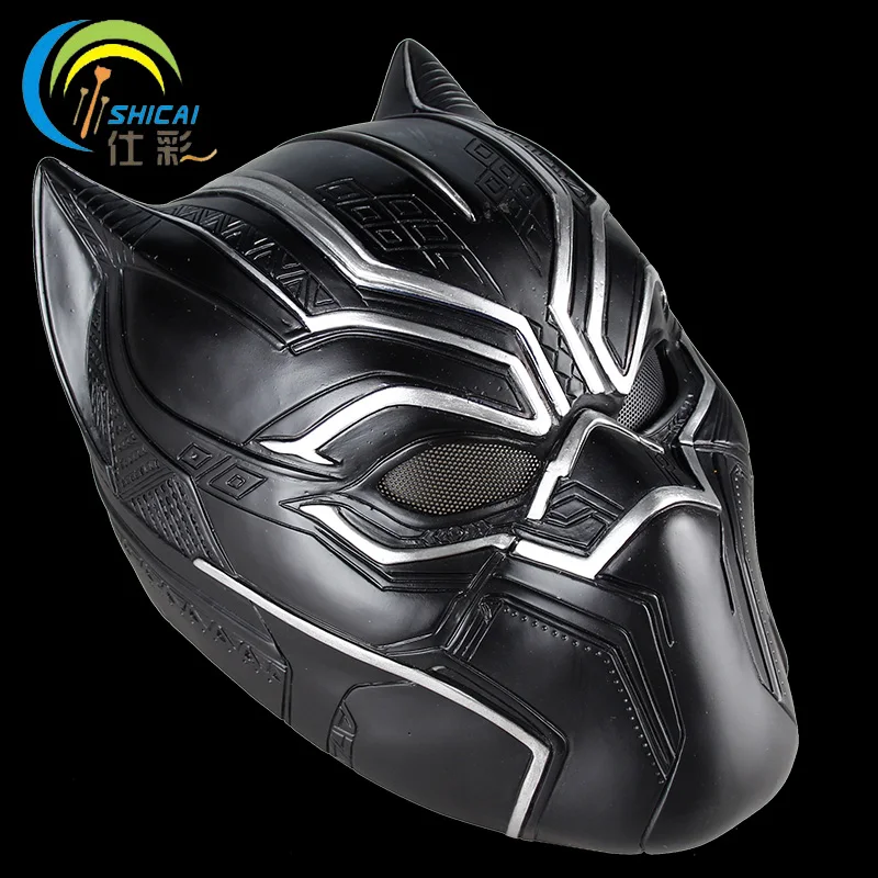 

Captain America Black Panther Movie Theme Mask for Party Halloween Christmas Cosplay Resin Mask Adults Full Face Free Shipping