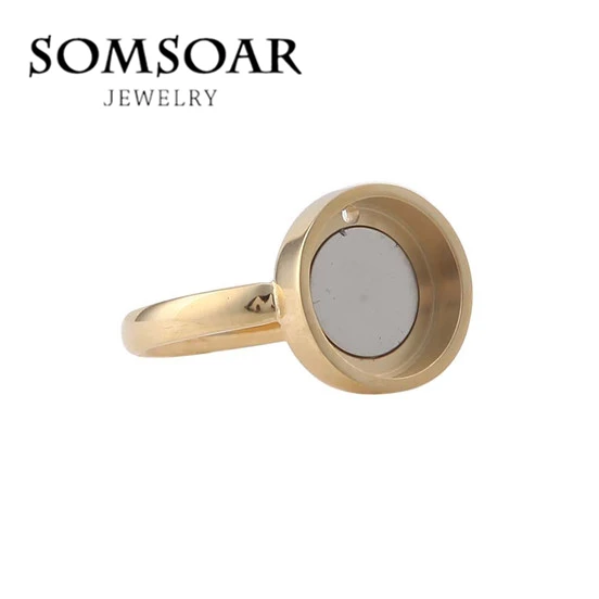 Somsoar Deluxe 7 #8 #9 # tres tamaño Carpe Diem intercambiable Cambio anillo Acero inoxidable fit 12mm moneda magnética 10 unids/lote Somsoar Deluxe 7 #8 #9 # tres tamaño Carpe Diem intercambiable Cambio anillo Acero inoxidable fit 12mm moneda magnética 10 unids/lote