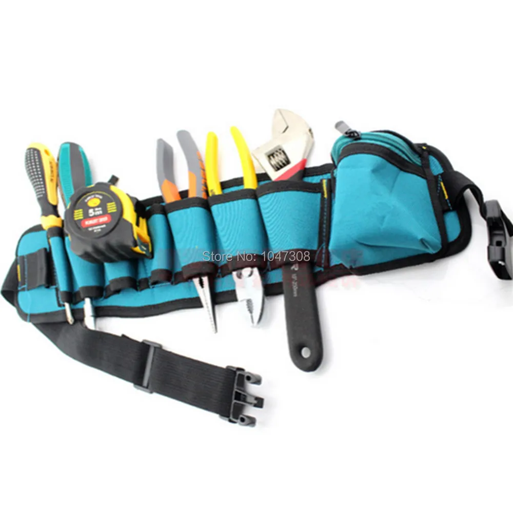 Carpenter Contractor Tool Holder Waist Nail Belt Bag Pouch Set_.jpg