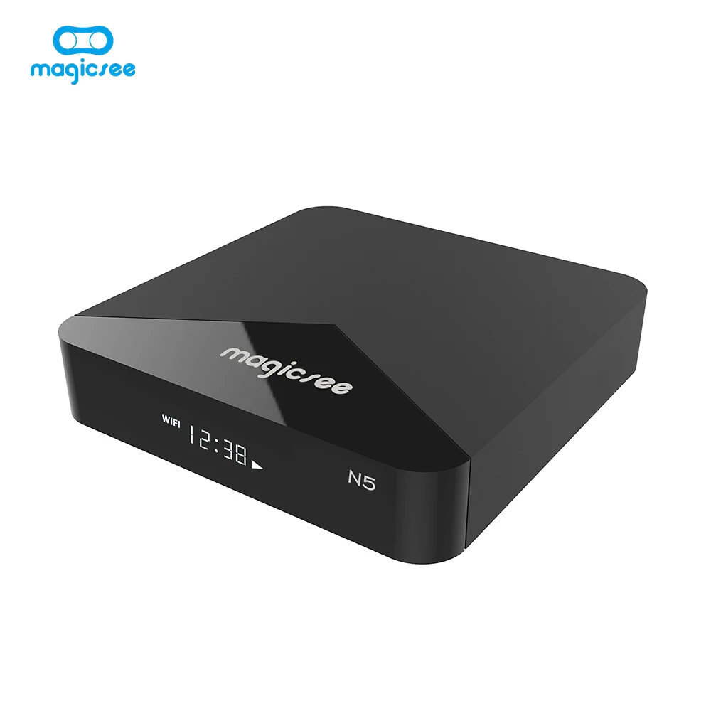 Умная ТВ приставка Magicsee N5 Amlogic S905X 2 4G/5G dual wifi Android 7.1.2 телеприставка Гб 16 100 м BT4.1