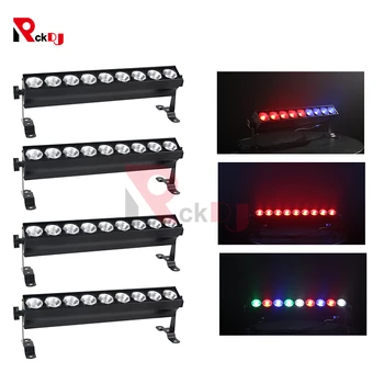 

4pcs 9*10w RGBW 4in1 Led Bar Light Led Wall Washer Lamp Dmx Control Stage Light For Church Landscape