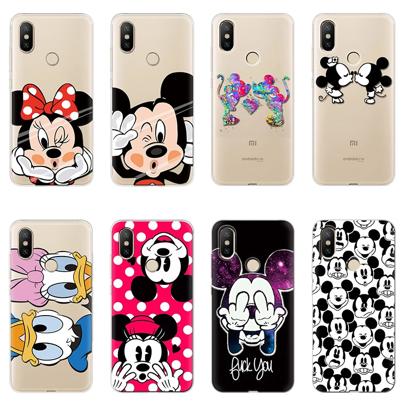 

Cartoon Cute Cases for Xiaomi Mi 6X Case for Mi A2 Case Silicone Ultra Thin Soft TPU Rubber Transparent Clear Bags Cover Coque