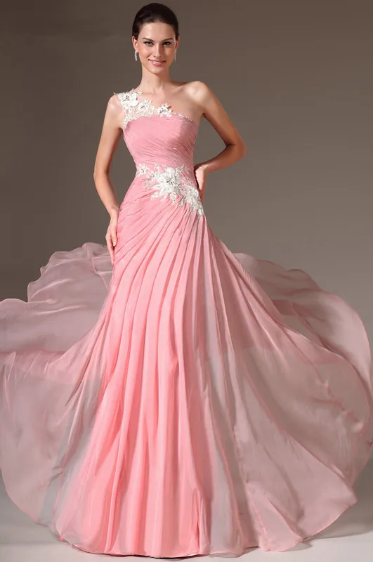 New-Pageant-Dress-Lace-One-Shoulder-A-Line-Formal-Evening-Dress (1)