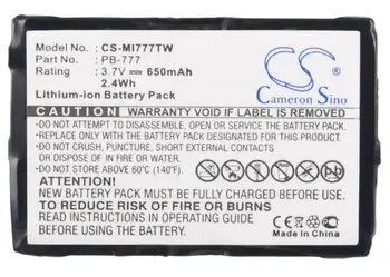 

Cameron Sino 650mah battery for MIDLAND 777 PMR446+ PB-777 batteries