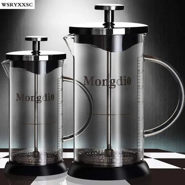 Aliexpress.com : Buy 350ml 600ml Pressure Pot Method French Press Coffee Pot Glass Tea Maker ...