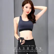 Phikeseya Для Женщин Йога Фитнес спортивный бюстгальтер, для бега быстросохнущие дышащие с глубоким вырезом, без проволоки, спортивный бюстгальтер с подкладкой