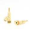 Hifi audio 4pcs MCA OFC Gold plated Banana Lock Plugs HiFi Speaker Banana Connector ► Photo 2/6