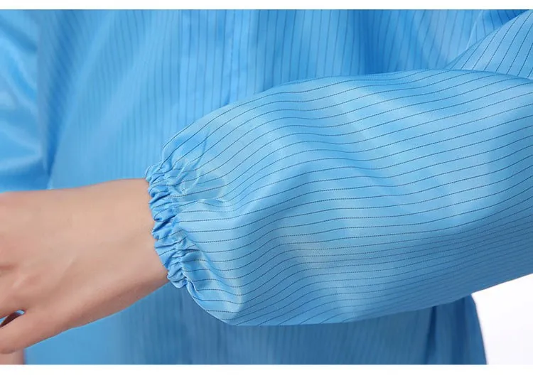 CCGK Anti-static Coverall Polyester Filament+Semi-conductive Fibre Cleanroom Garments Clean food Dust-proof Paint Work Clothing (16)