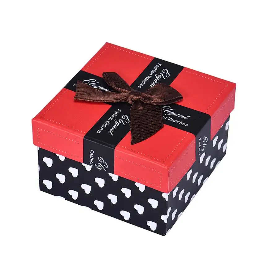 Часы поле 9 см X 9 см X 5,7 см прочный Чехол подарок Подарочная коробка для браслет ювелирные часы коробки 17OCT23
