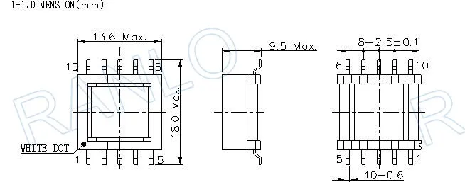 EE12.6 CEEH1310 SMD импульсный источник питания трансформатор поворачивает отношение 64: