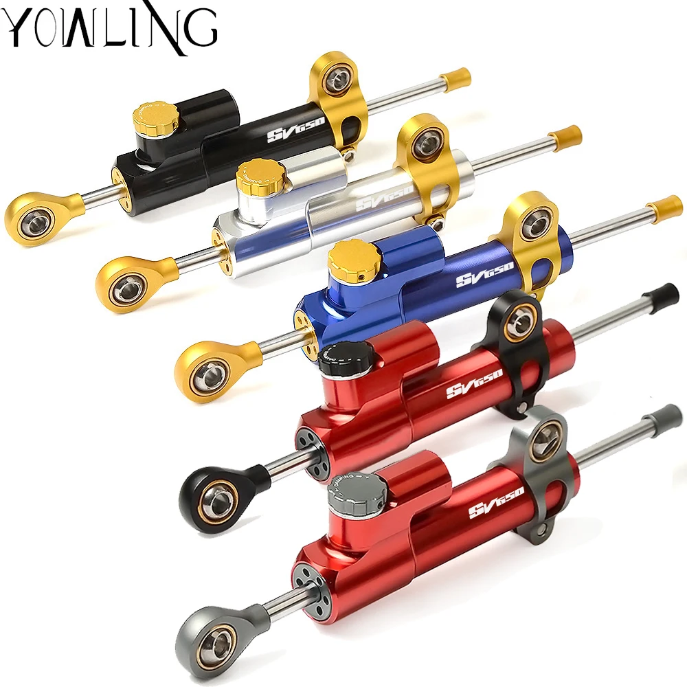 WITHSV650LOGOMotorcycleStabilizerDamperSteeringMountingFOR