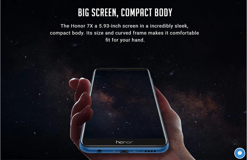 Оригинал Honor 7X Octa core Двойная камера заднего вида 3340 мАч 5.93in 2160*1080 P отпечатков пальцев