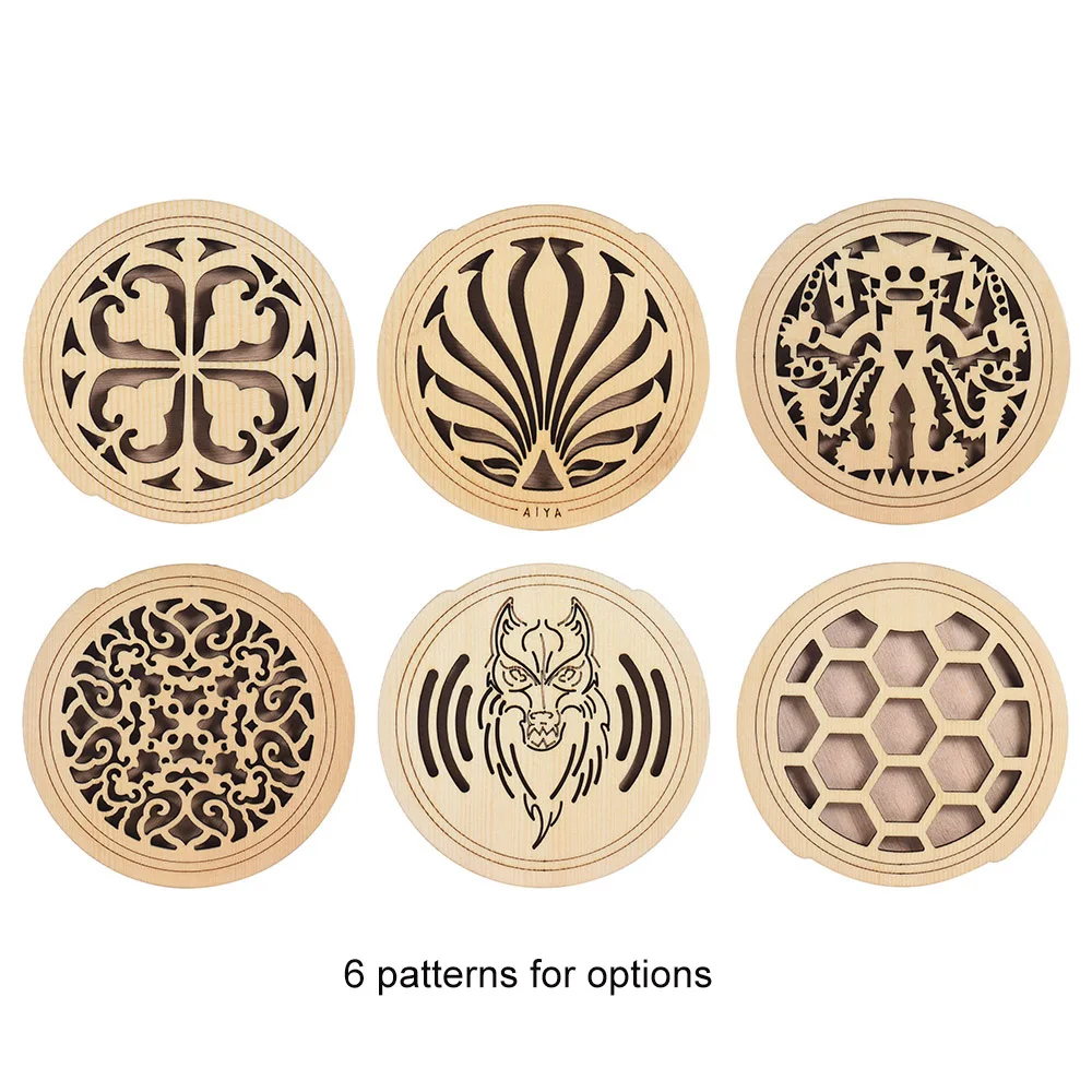 Fauge Chitarra nel Legno Soundhole Sound Hole Cover Block Feedback Buffer Legno di Mogano per EQ Chitarre Folk Acustiche Stile 1 Fauge Chitarra nel Legno Soundhole Sound Hole Cover Block Feedback Buffer Legno di Mogano per EQ Chitarre Folk Acustiche Stile 1