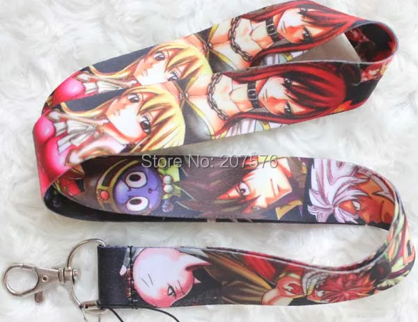 New 10pcs cartoon Japanese anime Fairy Tail Key Chains