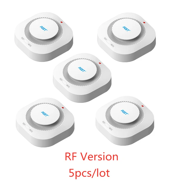 433MHz Wireless Fire Protection Smoke alarm Detector Alarm Sensors For RF GSM home security Alarm Systems PA441-5PC
