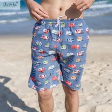 Любителей пляжа, Orange хлопка с коротким рукавом Круглый воротник футболка, шорты Quick-высыхание Серфинг и пляжные шорты