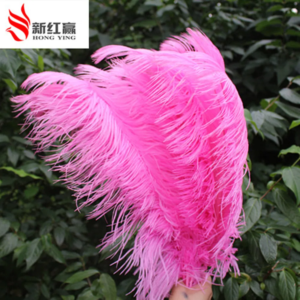 10 PCS pink ostrich feather 40 45 cm / 16 to 18 inches ostrich plume