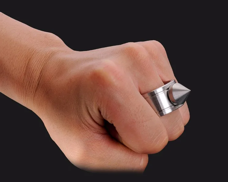 Outdoor Stainless Steel Self Defense Ring - Self-defense Product Weapons Ring Survival Tool Pocket Women Protect 5 - Self Defence Weapon aeProduct.getSubject()
