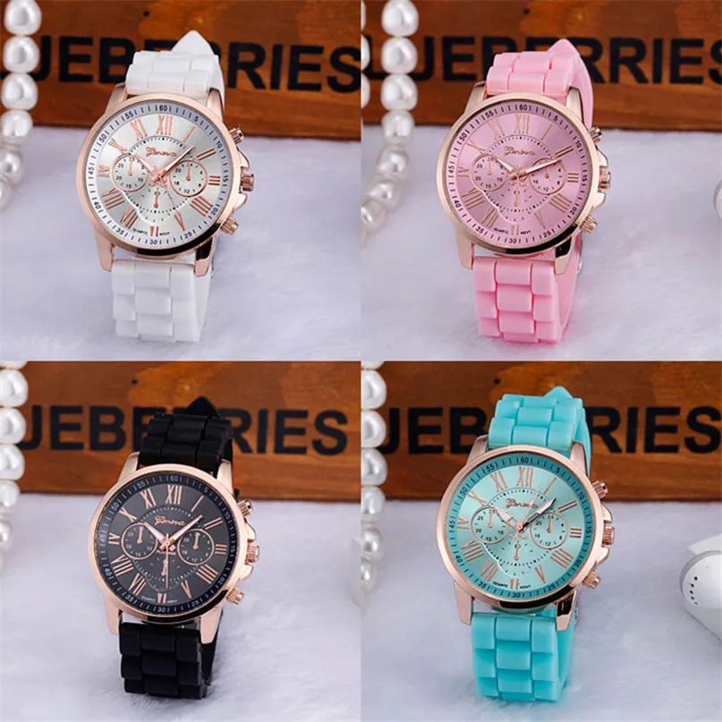 Newly Silicone Clock Watch Women 2018 Roman Cool Numerals Jelly Quartz Temperament Best Wrist Watch Comfortable Reloj Mujer C5