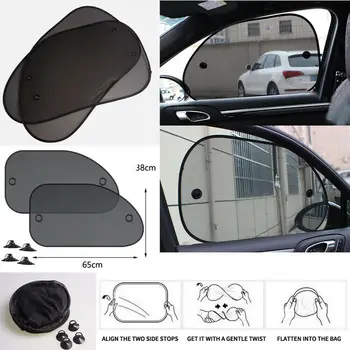 

Accessories Sun Visor Replacement Sunshade Privacy Side Black Anti UV Covers Shield 65*38cm