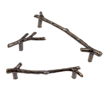 1Pc Tree Branch Furniture Handles Cabinet Knobs and Handles Kitchen Door Handles Knobs Pulls Furniture Hardware 96mm 128mm