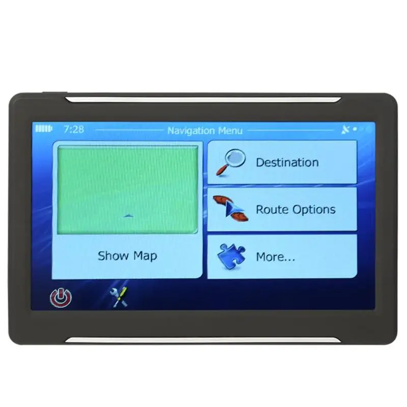 VODOOL T600 Портативный 7 дюймов Сенсорный экран Android 256 Мб+ 8 Гб автомобиля DVD gps мультимедиа плеер для автомобиля gps Navi gps навигатор+ карта