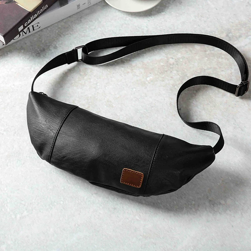 

2019 New Fashion Trend Men Waist Bags Black Large Capacity Chest Bag Male Casual Travel Crossbody Shoulder Bag Handy Fanny Pack