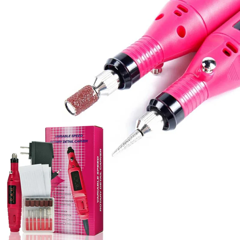 

Pro Electronic 18000 RPM Nail Care Nail Drill Bit Sanding Nail Polisher Nursing Kit Drill Tool For Removing Acrylic Gel Nail
