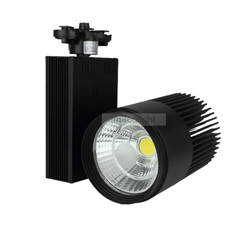 

dimmable track light 30W COB rail light Bridgelux warm/neture/pure white 3000K 4000K 6000K track spotlight free ship 20pcs
