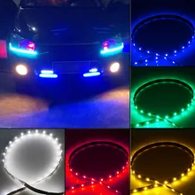 1pcs 30cm 15LED 12V Car Bike SMD Truck Flexible Waterproof Lights String Strip White/Red/Yellow/Green/Blue Color