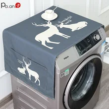 Grace Linen Washing Machine Cover Refrigerator Dust Cover Automatic Washing Machine Covers Home Organization and Storage 1pc 200cm washing machine inlet pipe pvc universal automatic home appliance parts durable quality
