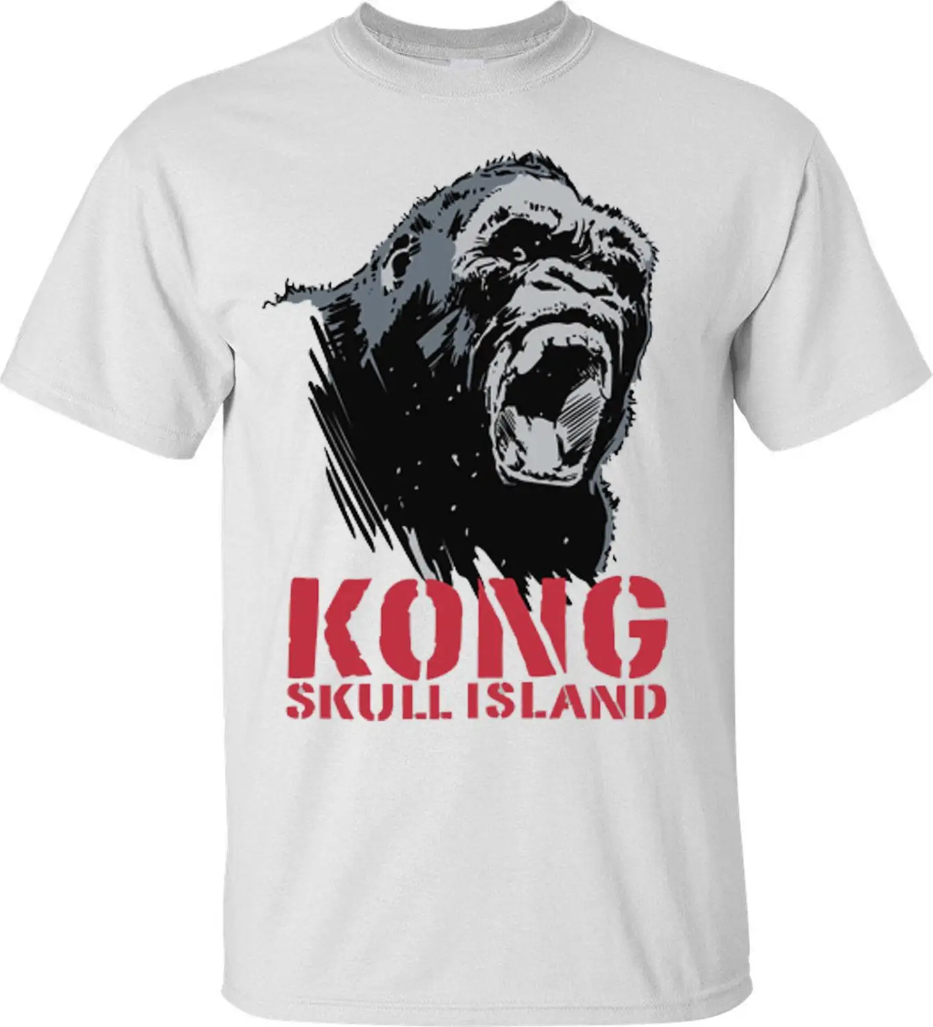 Summer King Kong T shirt Skeleton Island Men T Shirt New Film 2017 Size