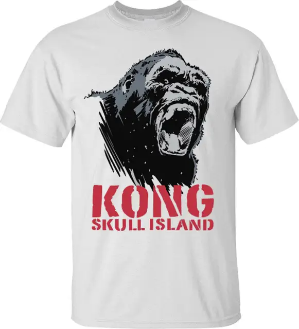 Summer King Kong T shirt Skeleton Island Men T Shirt New Film 2017 Size